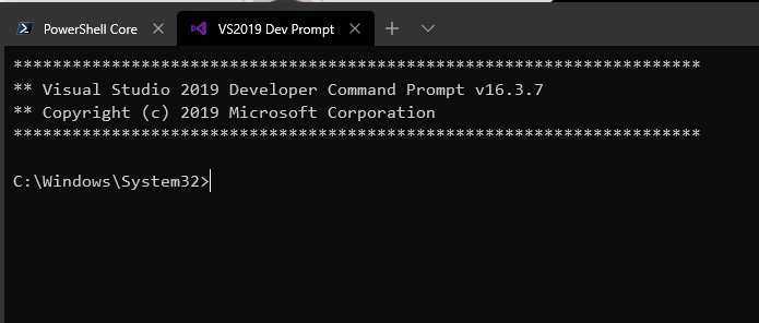 Win 10 terminal Default CLI's supported